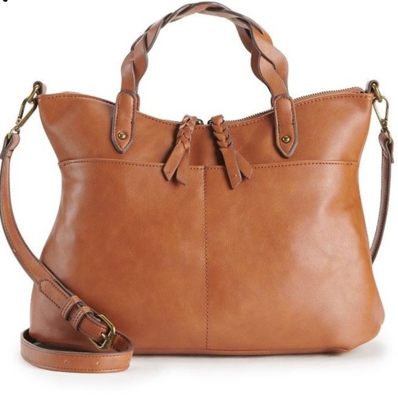 Sonoma Goods For Life Brown Satchel - Picture 3 of 10